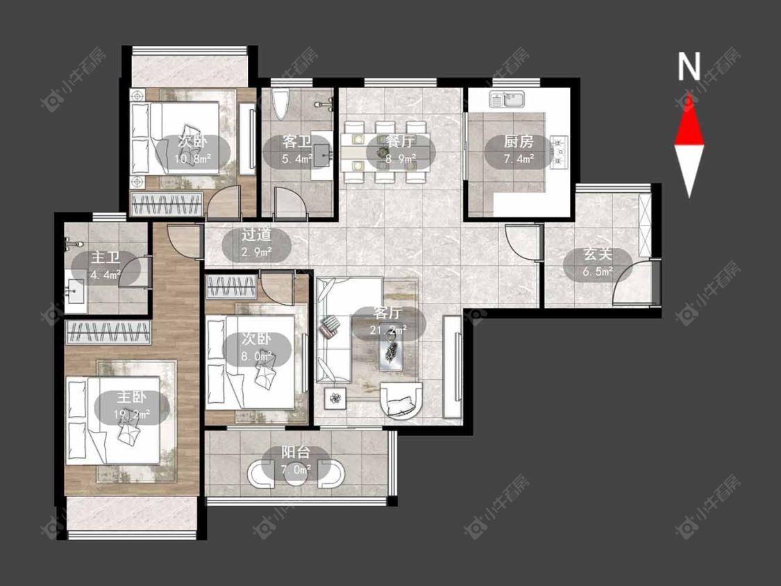 常州天隽峰在售二手房源户型图_小牛看房