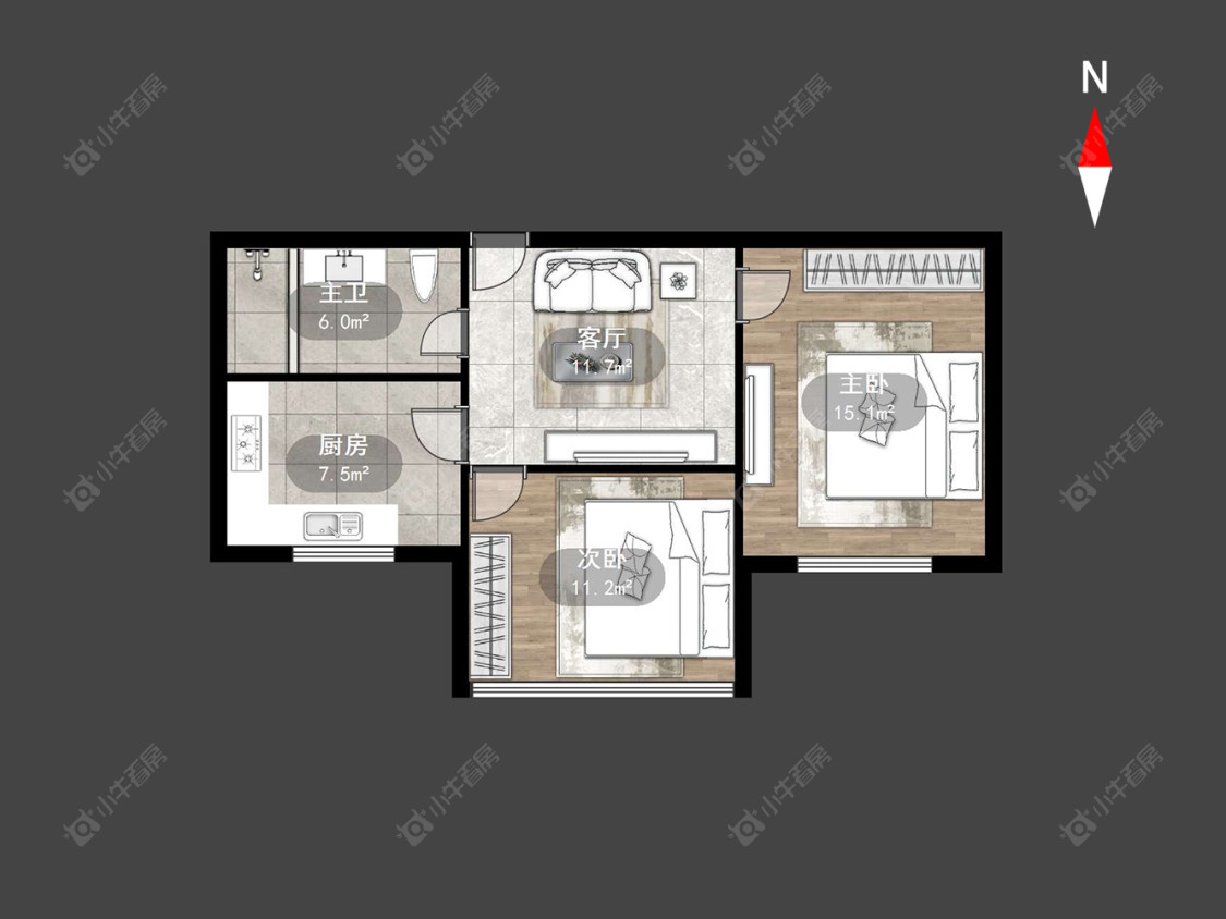 常州荆川里续建在售二手房源户型图_小牛看房