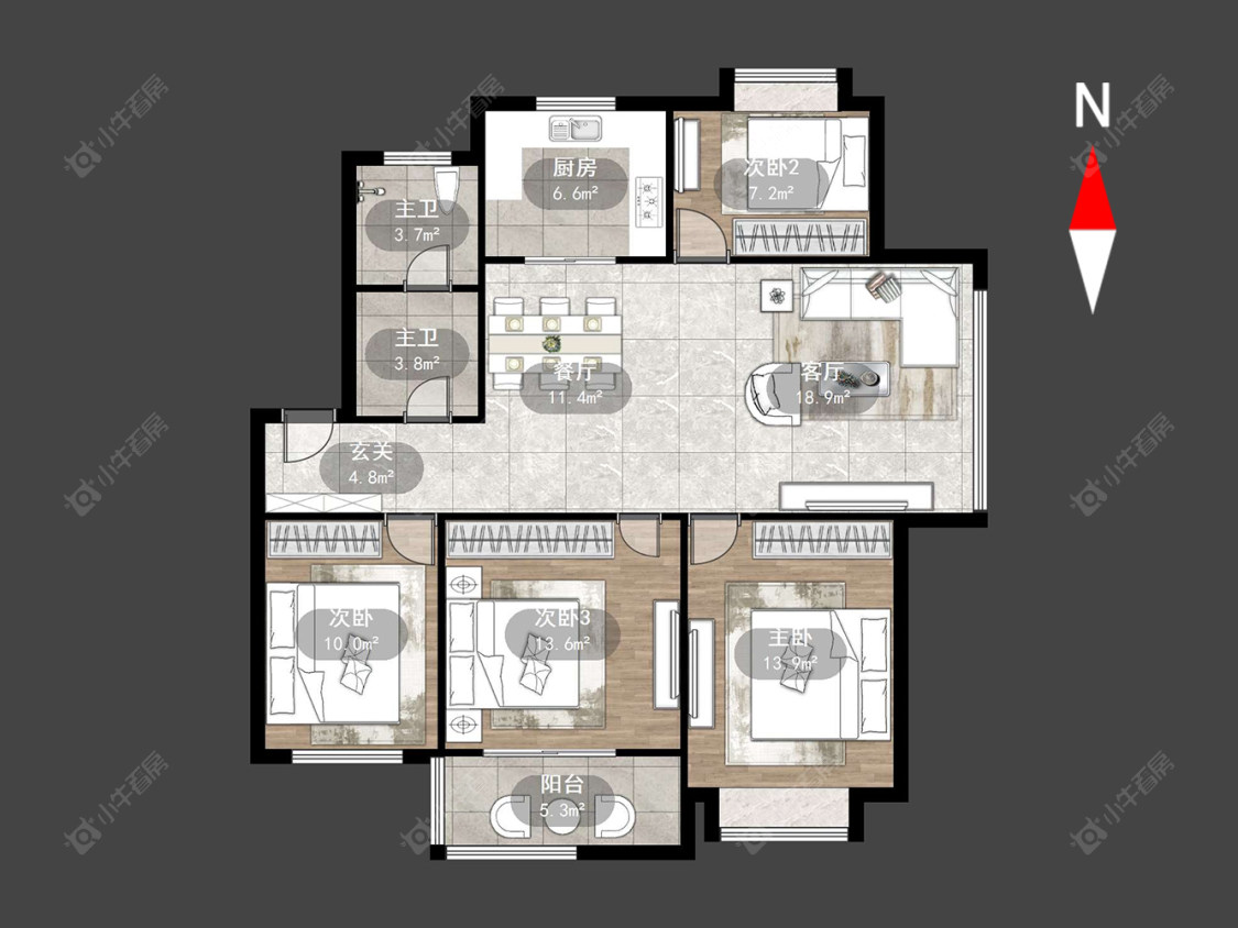 盘龙苑东区房源户型图 常州盘龙苑东区在售二手房源户型图_小牛看房