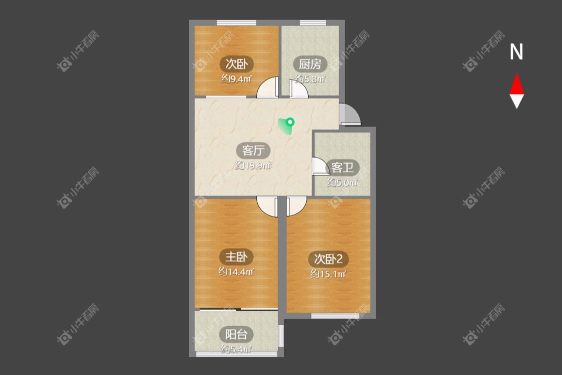 常州阳湖世纪苑南苑在租房源户型图_小牛看房