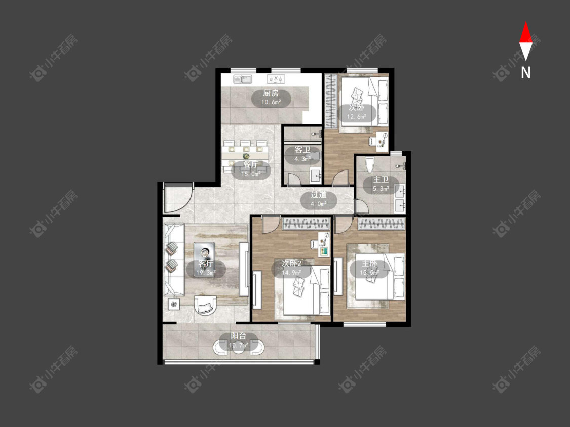兆丰花苑房源户型图 常州兆丰花苑在售二手房源户型图_小牛看房