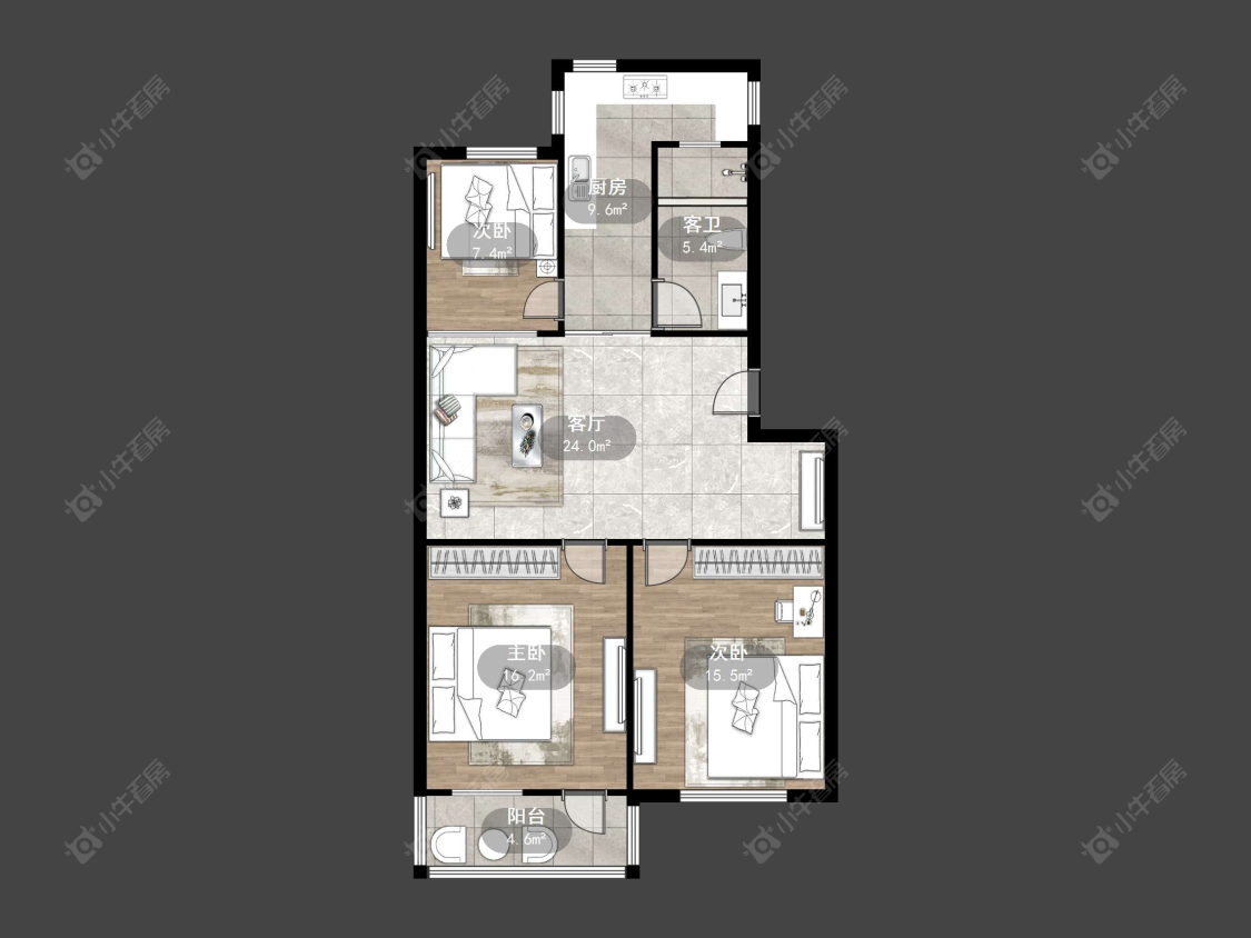 丹阳热电厂住宅楼在售二手房源户型图_小牛看房