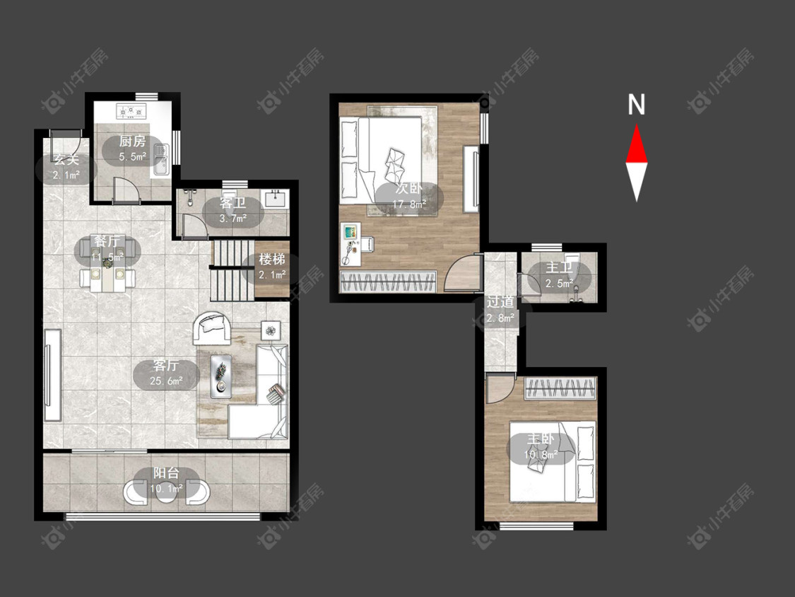 常州龙湖春江天玺在售二手房源户型图_小牛看房