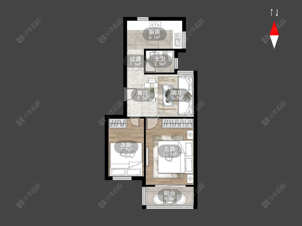 常州富都花苑南苑在售二手房源户型图_小牛看房