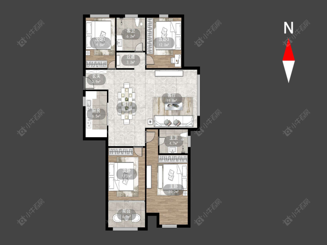 常州翡翠锦园在售二手房源户型图_小牛看房