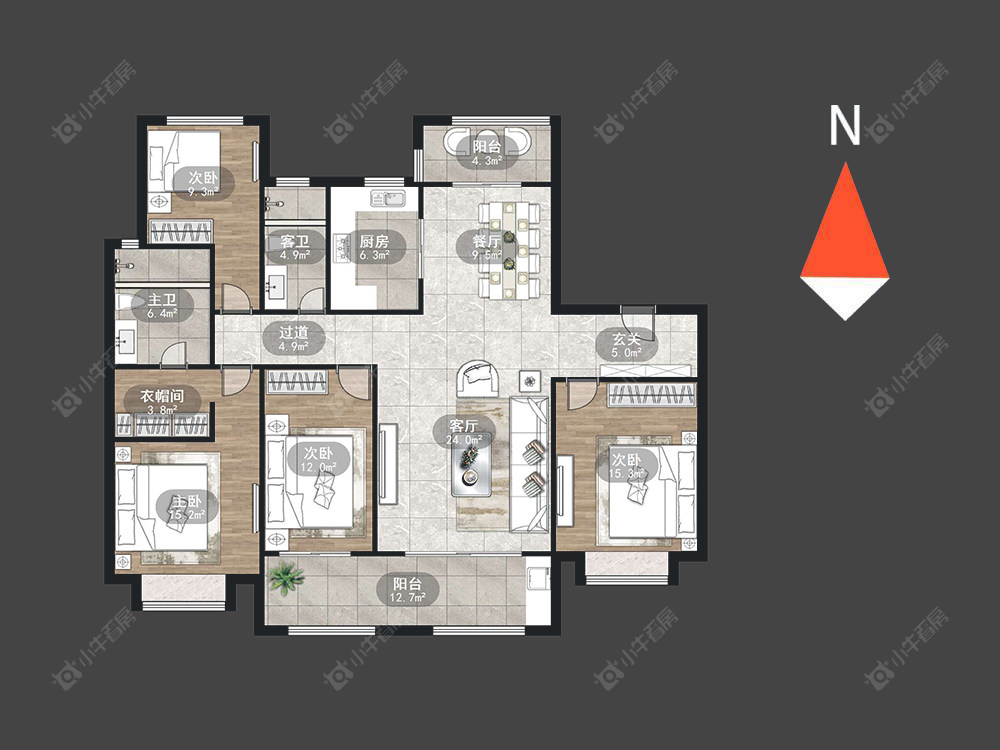 常州新城公馆荣域在售二手房源户型图_小牛看房