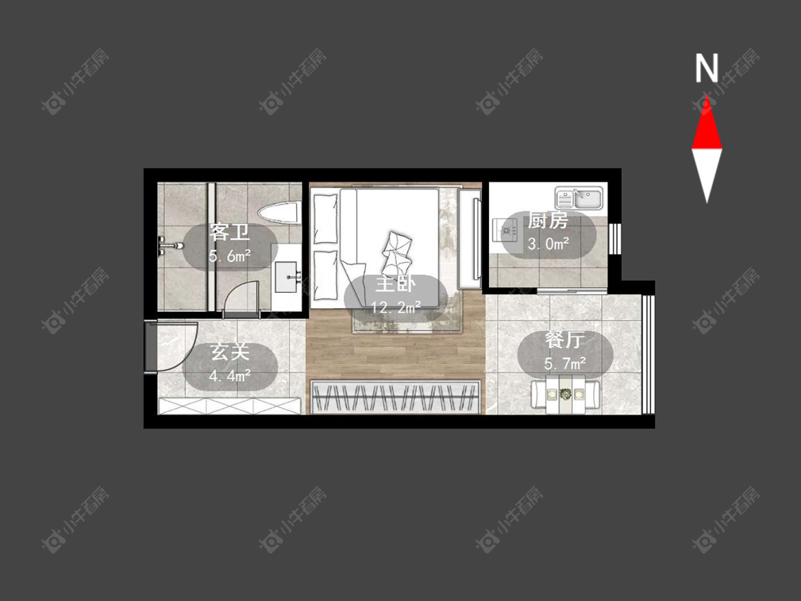 常州新城尚东区花园西区在售二手房源户型图_小牛看房