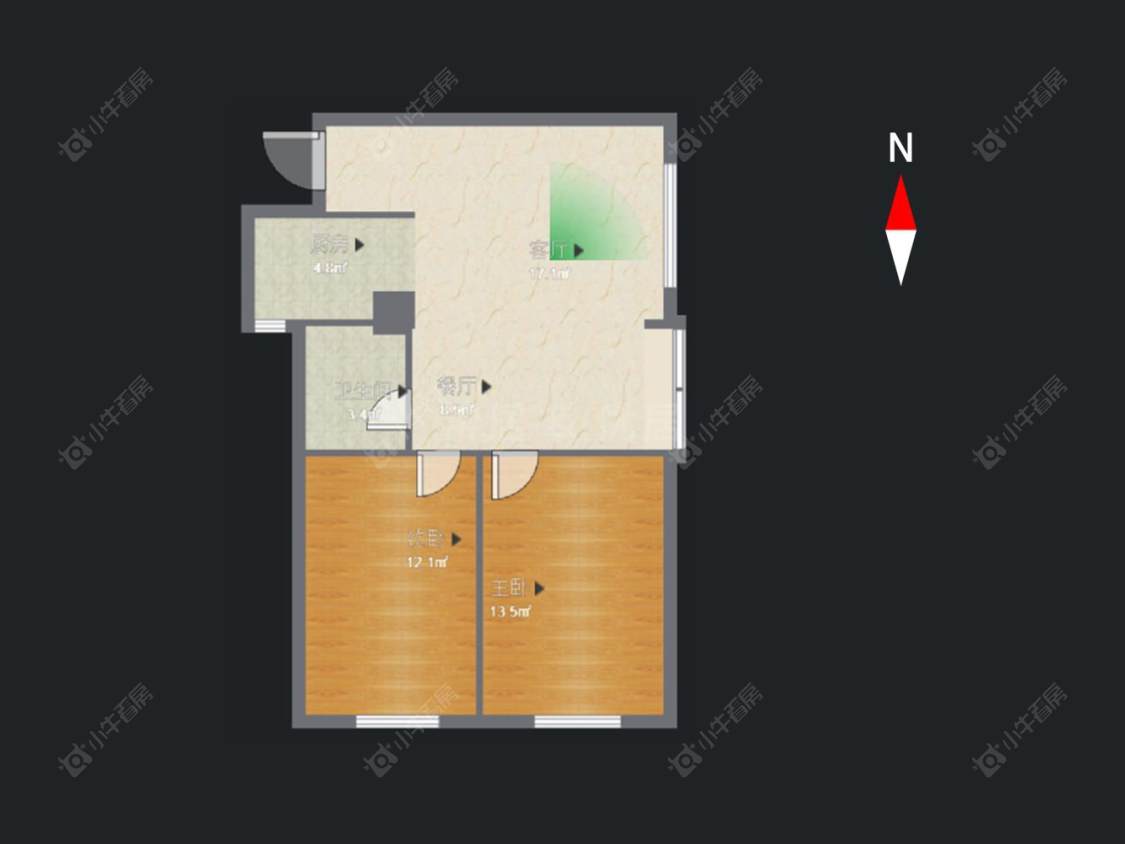 常州新城公馆国际公寓在售二手房房源户型图_小牛看房