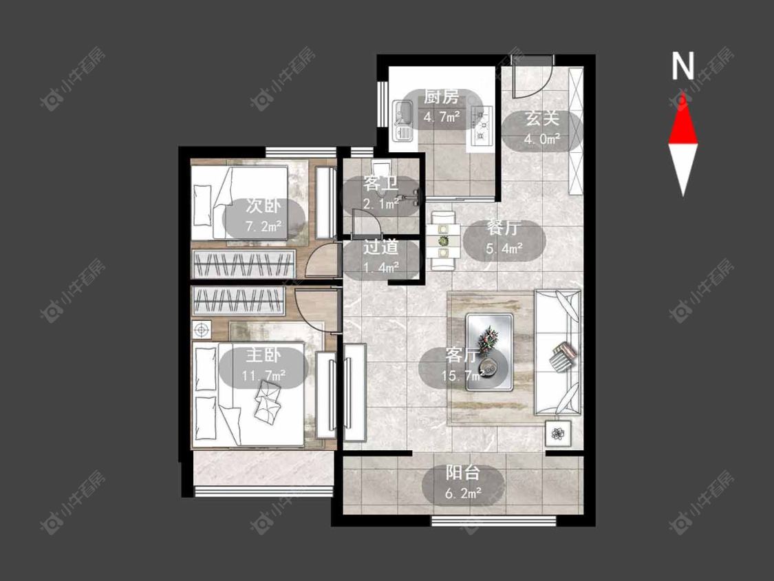 雅居乐湖光映月房源户型图 常州雅居乐湖光映月在售二手房源户型图_小牛看房