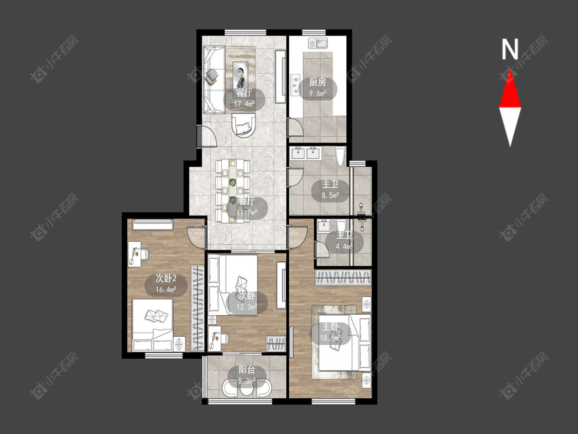 常州嘉顺花园在售二手房源户型图_小牛看房