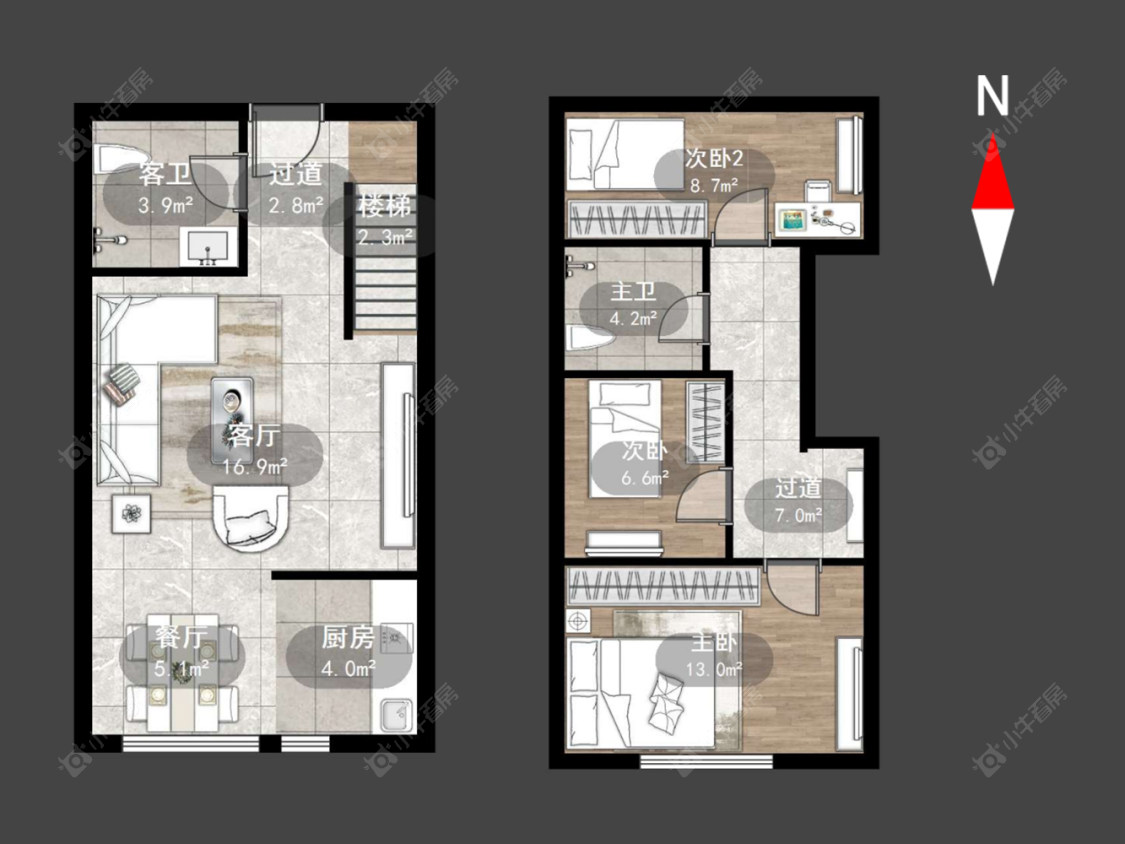 常州天宇购物广场在售二手房源户型图_小牛看房