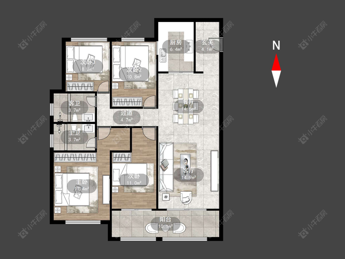 常州绿都万和城九区在售二手房源户型图_小牛看房
