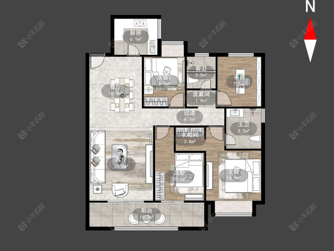 吾悦广场(天宁)房源户型图 常州吾悦广场(天宁)在售二手房源户型图_小牛看房