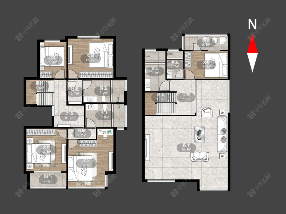 常州中天名园在售二手房源户型图_小牛看房
