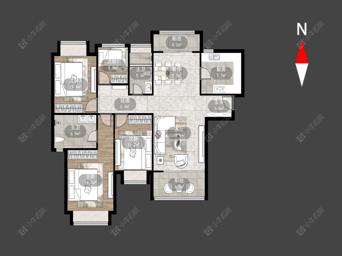 雅居乐星河湾房源户型图 常州雅居乐星河湾在售二手房源户型图_小牛看房
