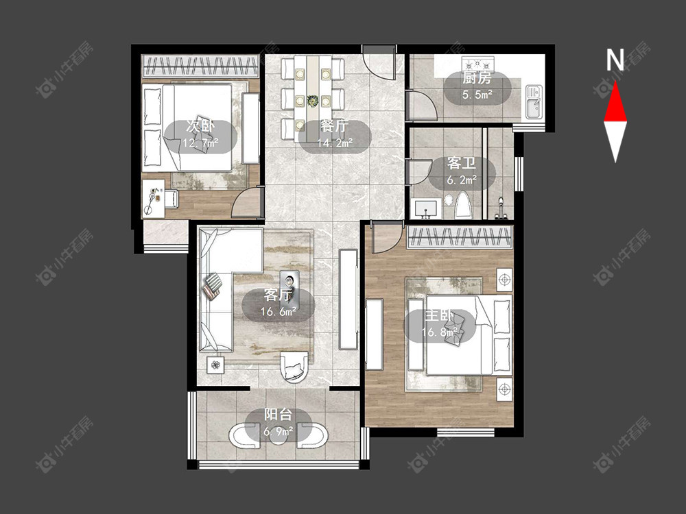 常州香江壹品在售二手房源户型图_小牛看房