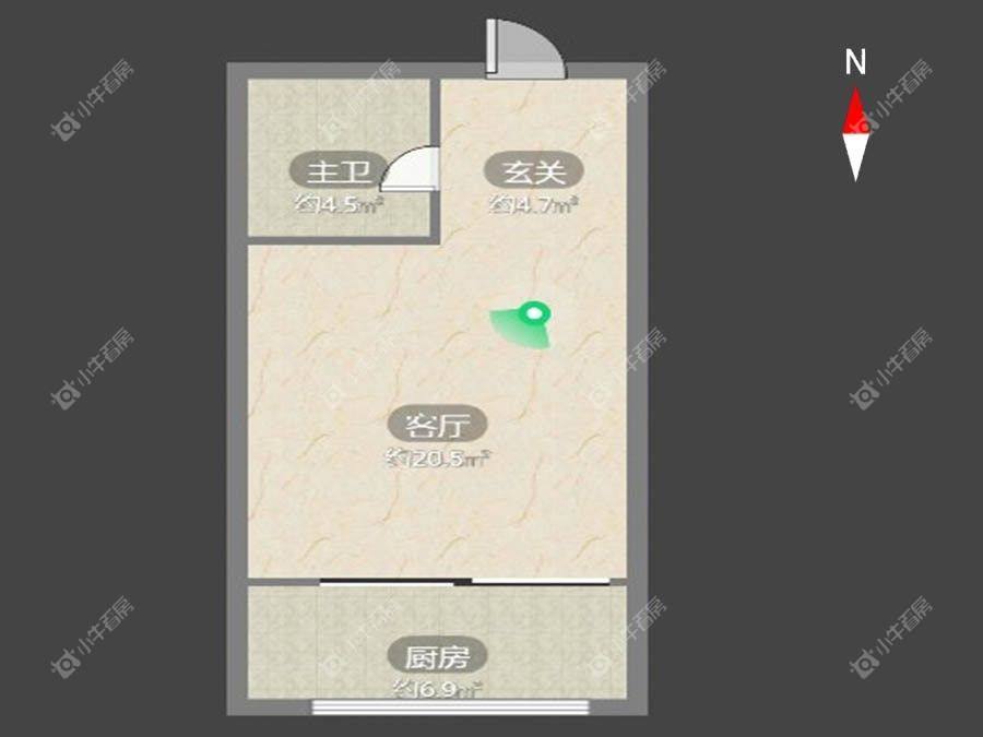 常州景荟凤凰公寓在租房源户型图_小牛看房