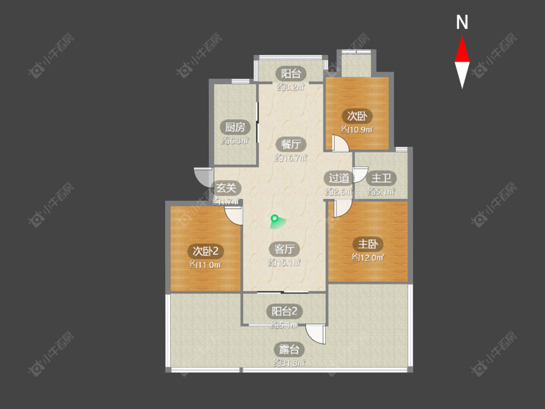 常州碧水华庭在售二手房源户型图_小牛看房