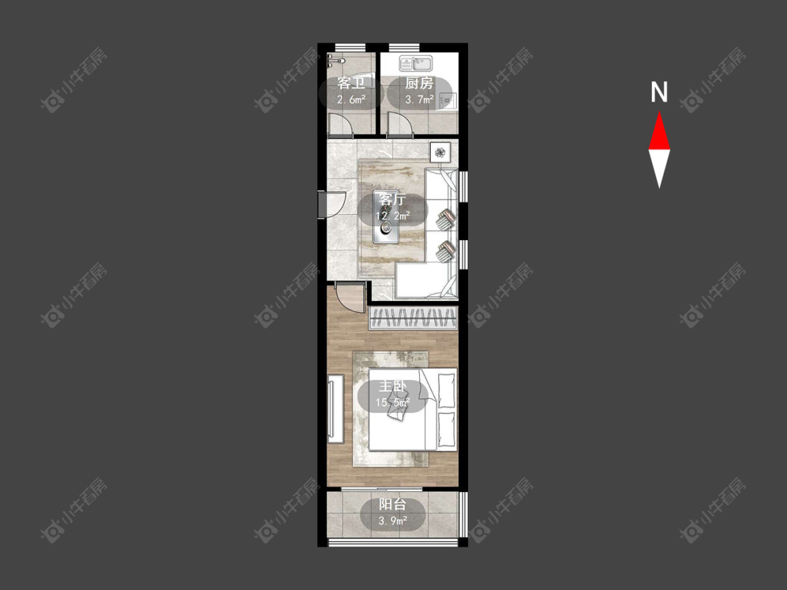 常州红梅新村在售二手房源户型图_小牛看房