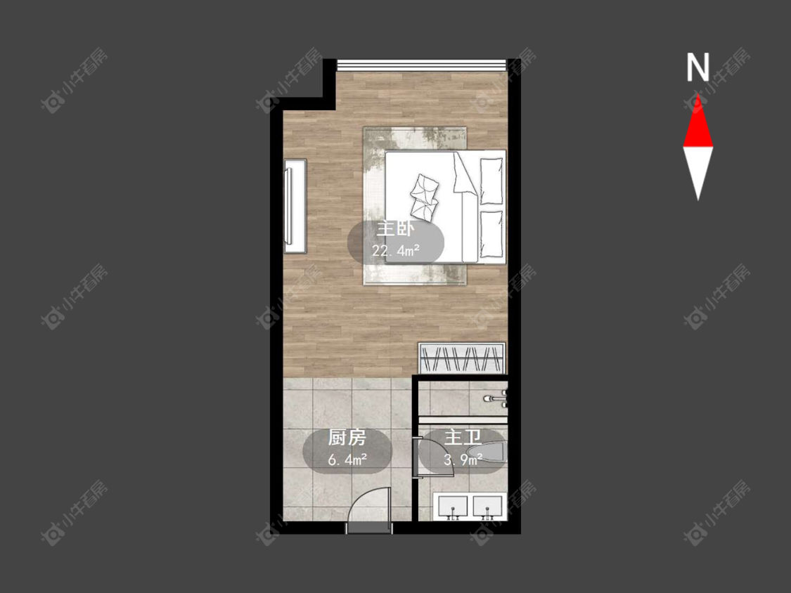 常州新城吾悦印巷在售二手房源户型图_小牛看房