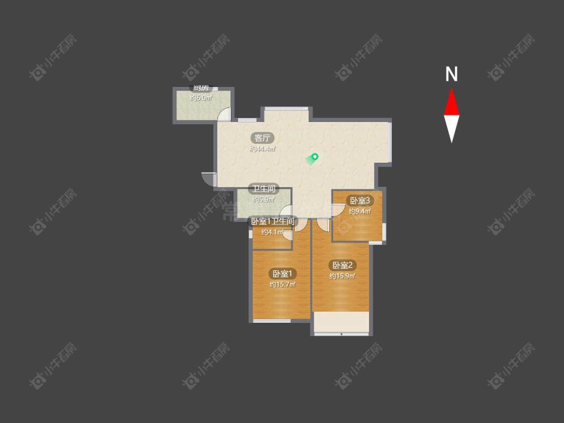 常州新城长岛在售二手房源户型图_小牛看房