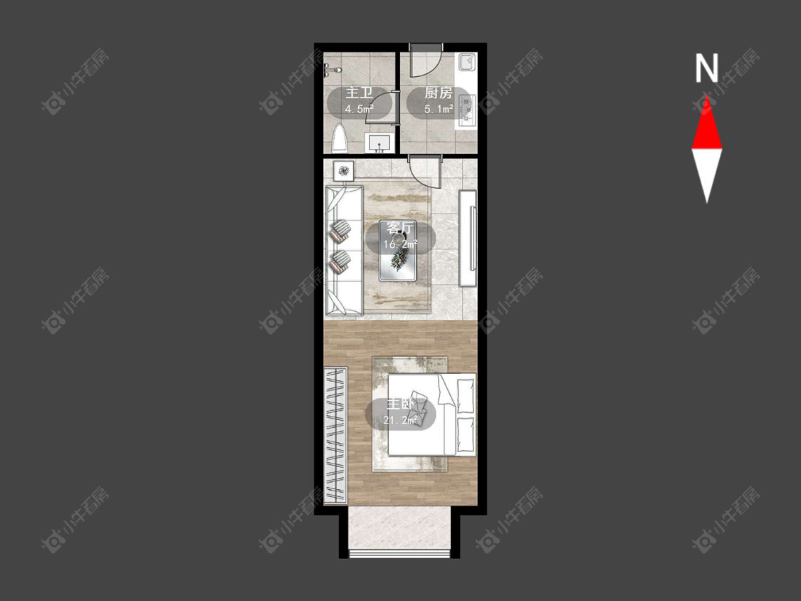 常州恒大翡翠华庭在售二手房源户型图_小牛看房