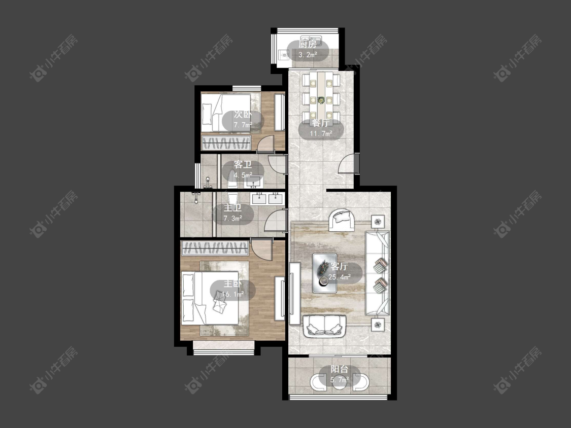 丹阳幸福三区在售二手房源户型图_小牛看房