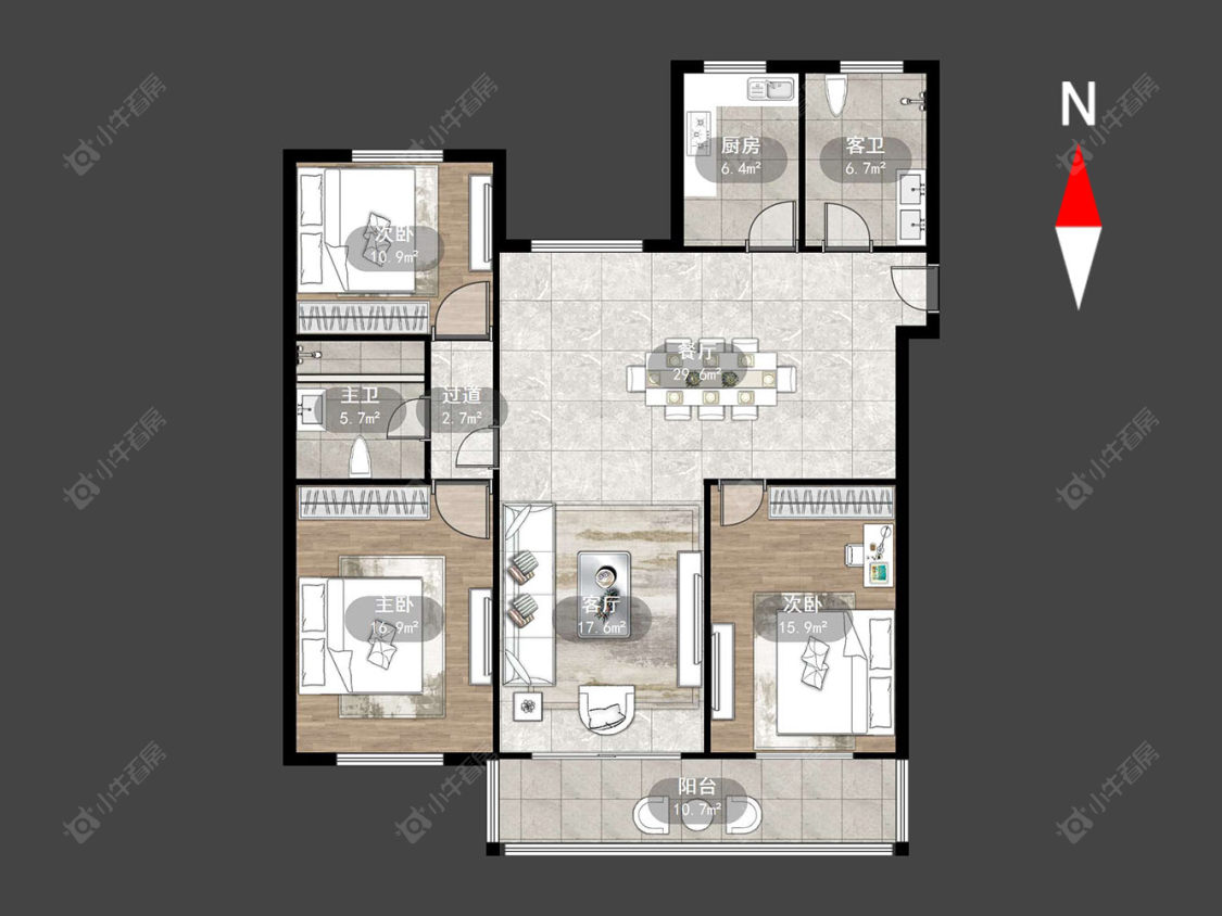 常州阳湖世纪苑南苑在售二手房源户型图_小牛看房