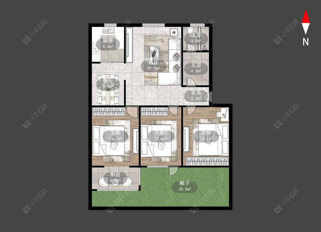 浦南新村房源户型图 常州浦南新村在售二手房源户型图_小牛看房