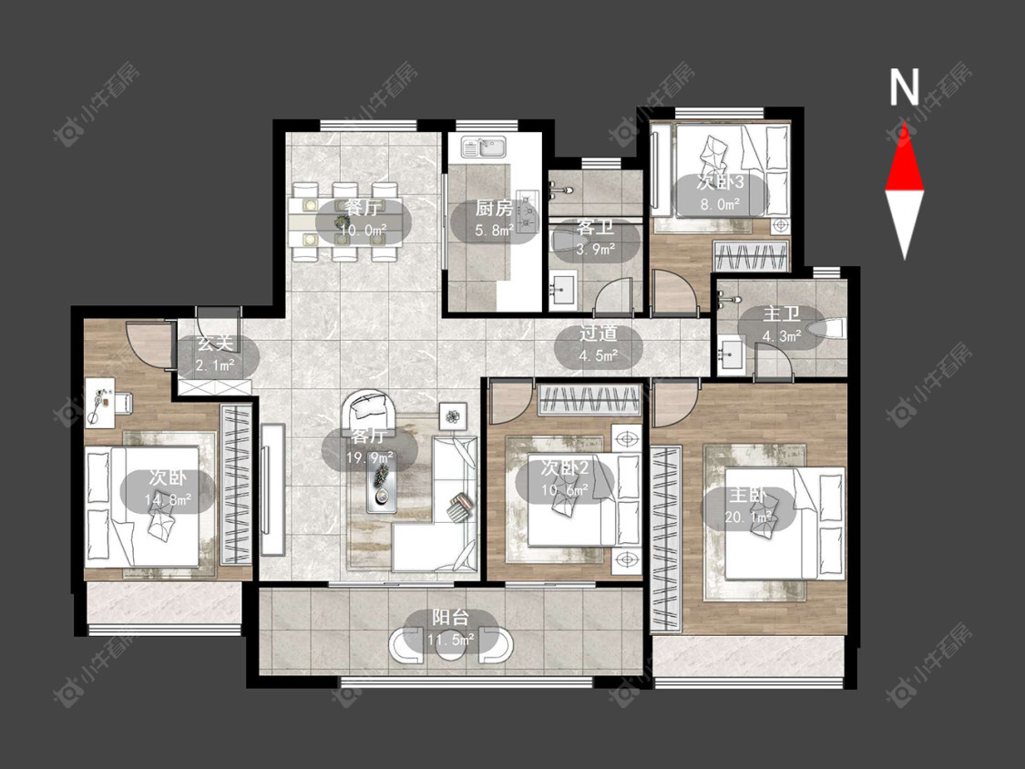 雅居乐熙悦府房源户型图 常州雅居乐熙悦府在售二手房源户型图_小牛看房
