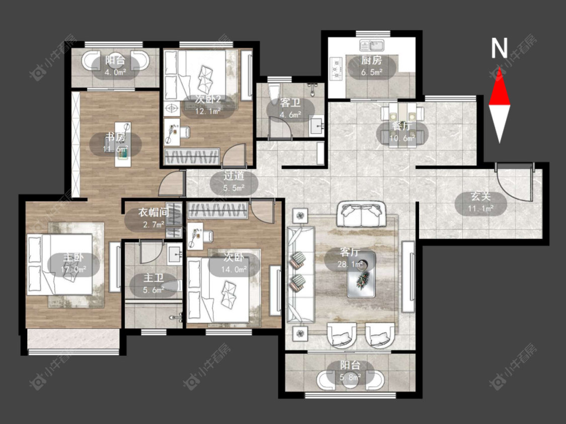 南博湾花园房源户型图 常州南博湾花园在售二手房源户型图_小牛看房