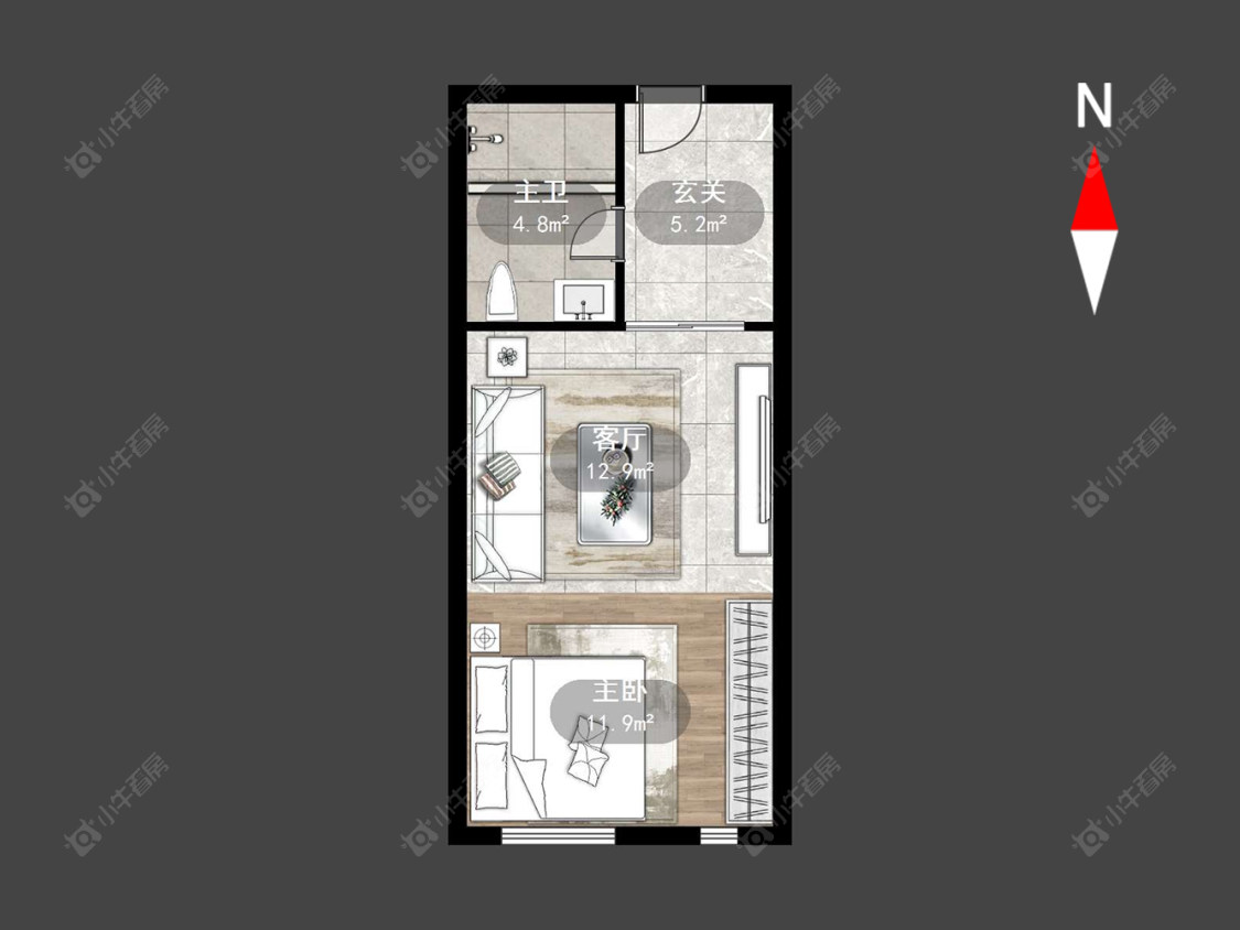 常州牡丹珑庭在售二手房源户型图_小牛看房