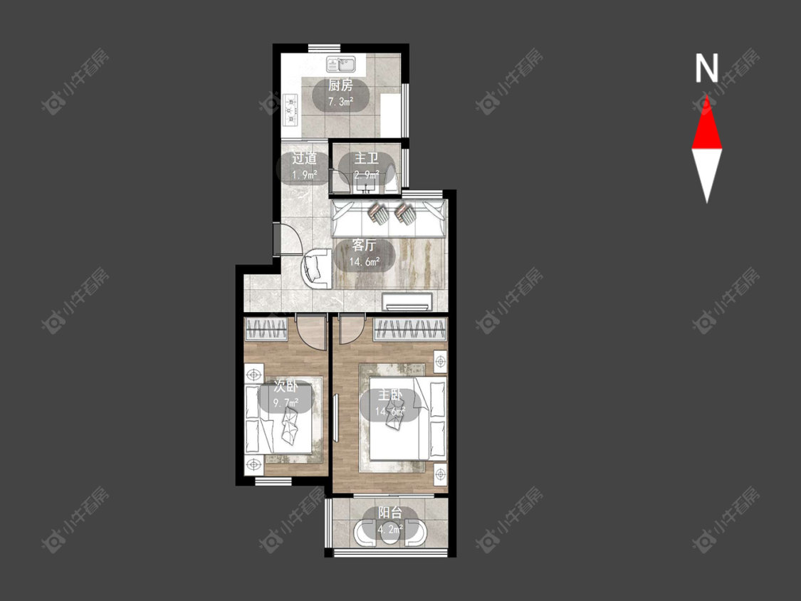 常州河海新村在售二手房房源户型图_小牛看房