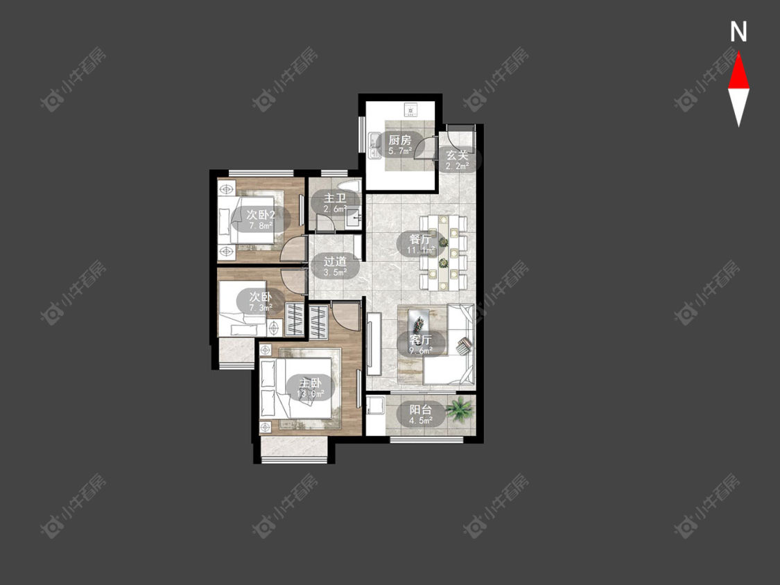 常州保利公园九里在售二手房源户型图_小牛看房