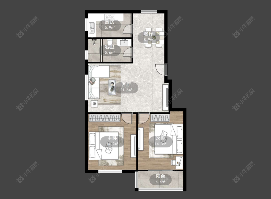 常州腾龙苑东区在售二手房源户型图_小牛看房
