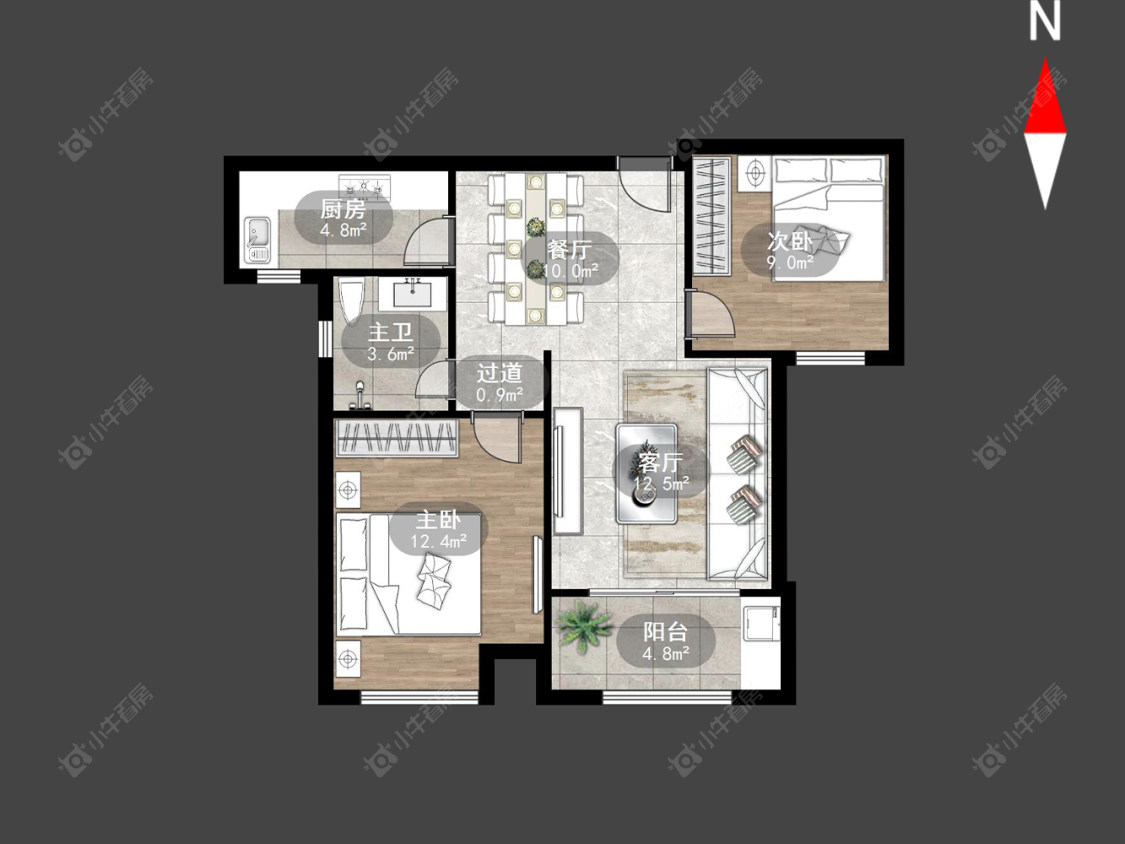 常州香溢紫郡一期在售二手房源户型图_小牛看房