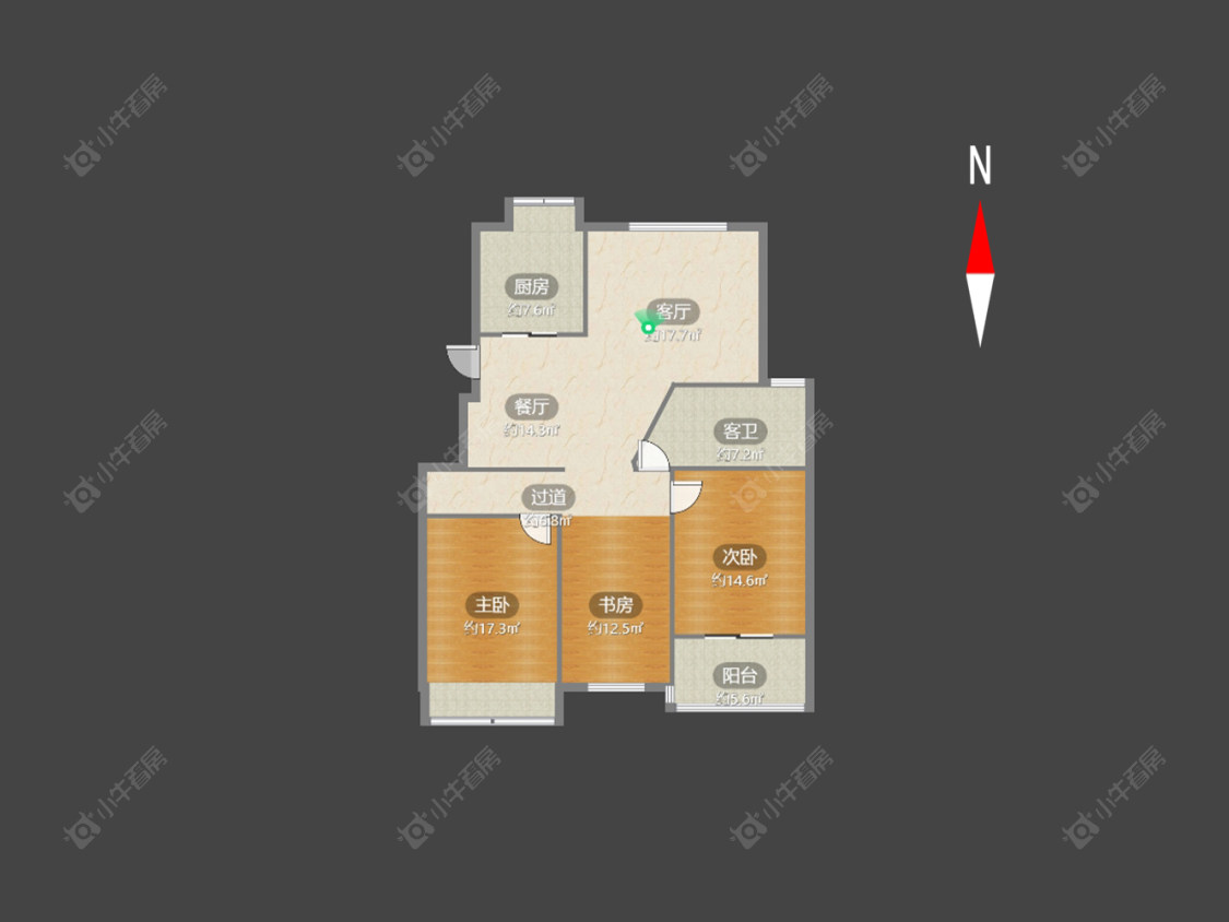 常州世纪明珠园在售二手房源户型图_小牛看房