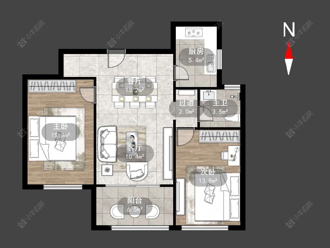 常州高成天鹅湖在售二手房源户型图_小牛看房