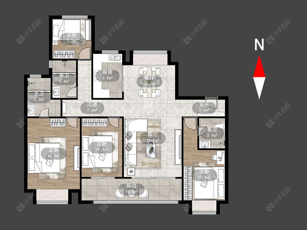 常州星河国际九区在售二手房源户型图_小牛看房