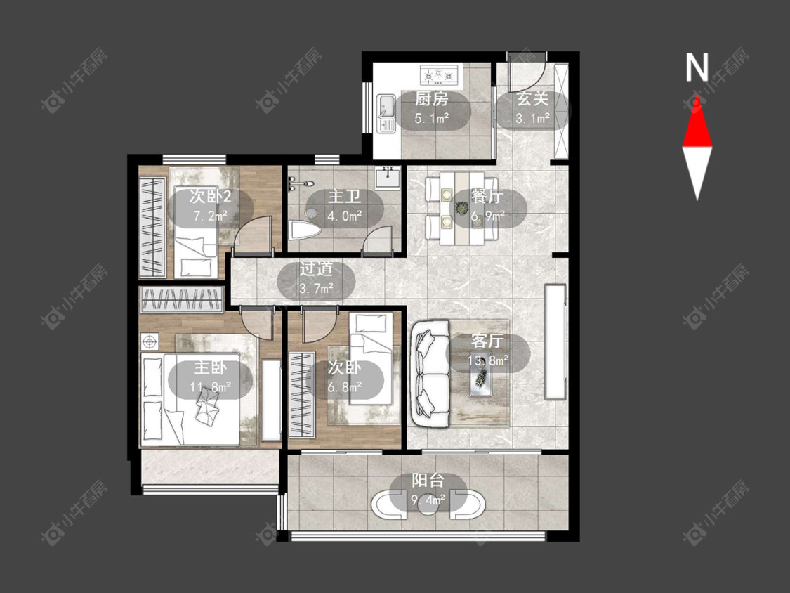 碧桂园壹号天禧房源户型图 常州碧桂园壹号天禧在售二手房源户型图_小牛看房