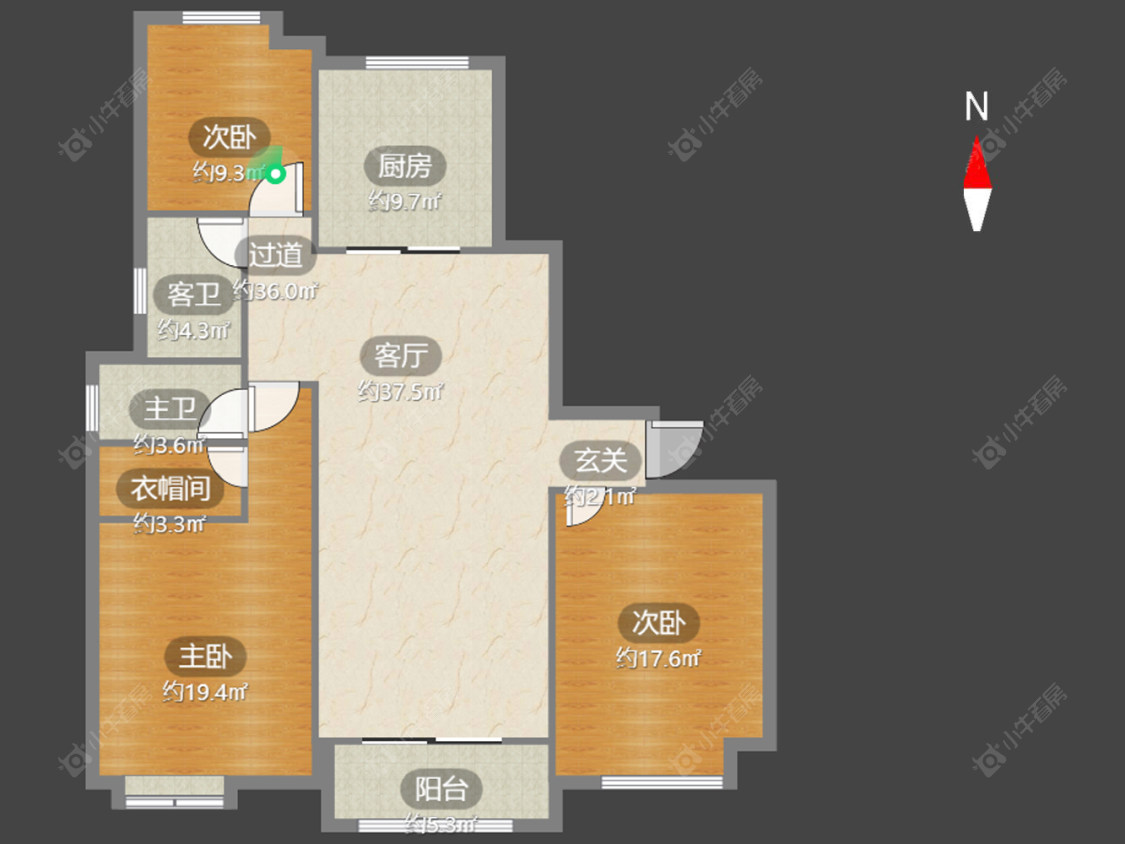 中海凤凰熙岸房源户型图 常州中海凤凰熙岸在售二手房源户型图_小牛看房