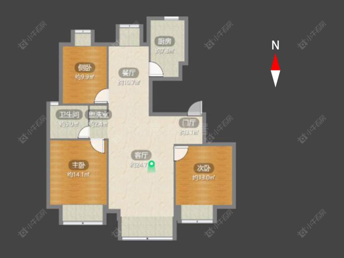 常州凤凰名城在售二手房源户型图_小牛看房