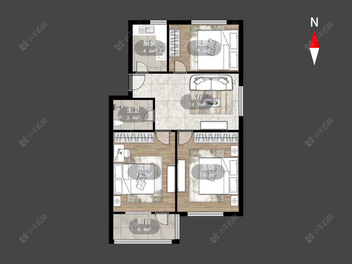丽丰苑房源户型图 常州丽丰苑在售二手房源户型图_小牛看房