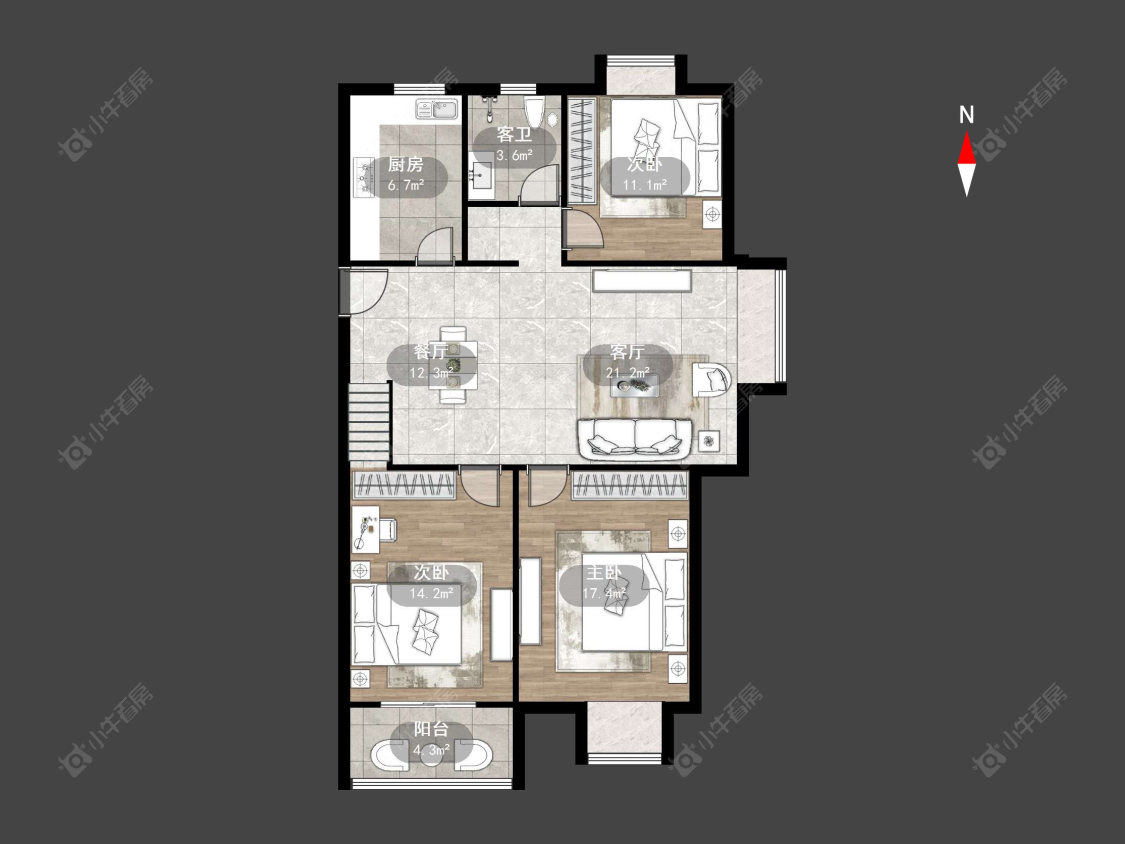 常州新城东苑二区在售二手房源户型图_小牛看房