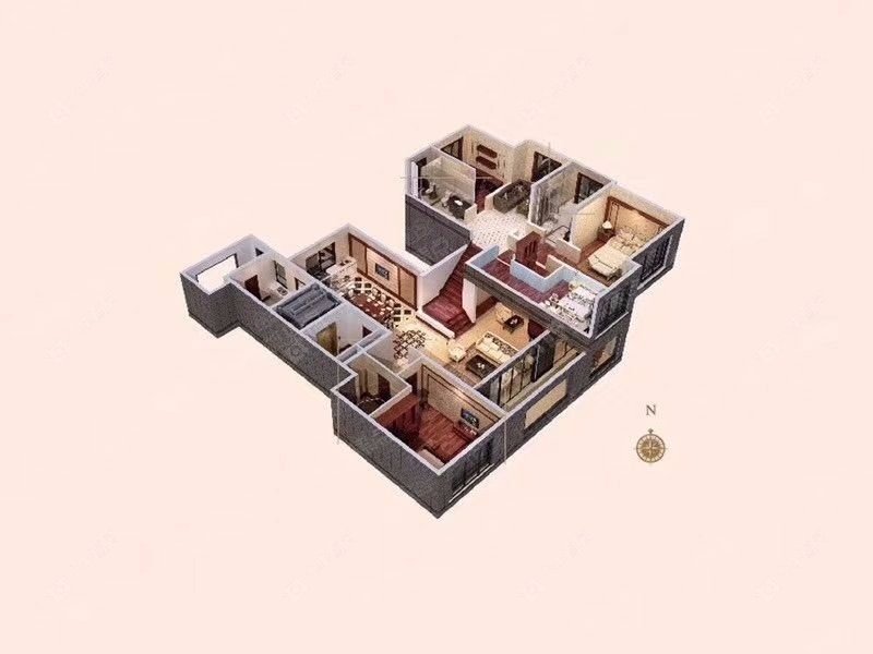 金地天际房源户型图 常州金地天际在租房源户型图_小牛看房