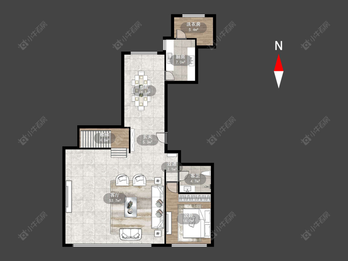 常州金地天际在售二手房源户型图_小牛看房