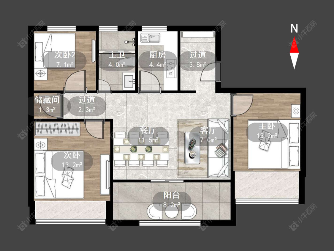 万科弘阳君望甲第房源户型图 常州万科弘阳君望甲第在售二手房源户型图_小牛看房
