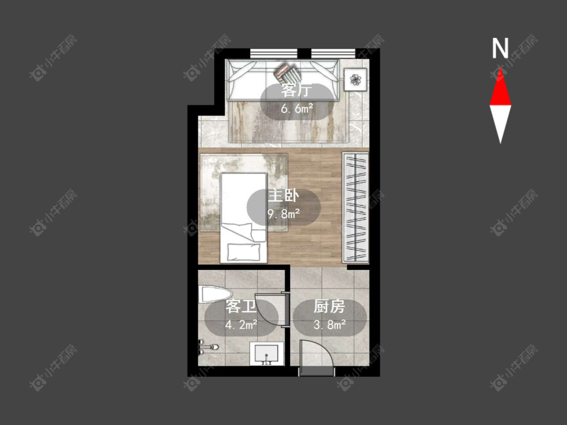 常州景荟凤凰公寓在售二手房源户型图_小牛看房