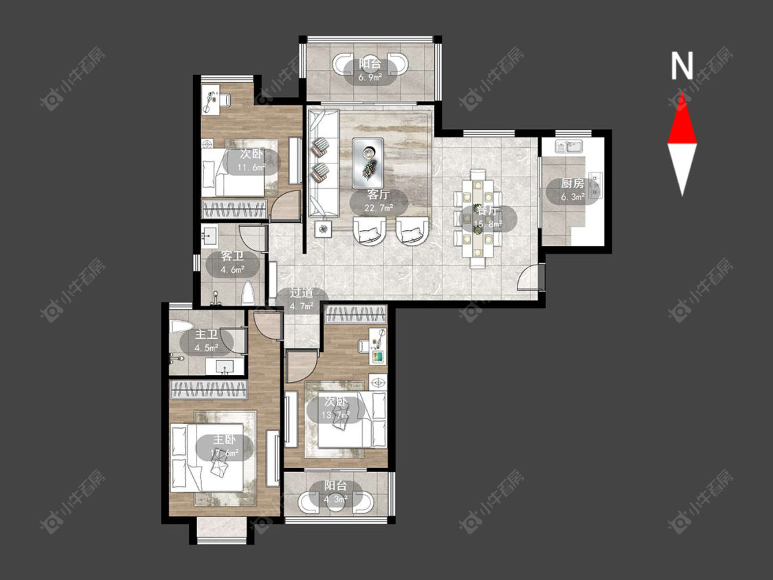 常州天隽峰在售二手房源户型图_小牛看房