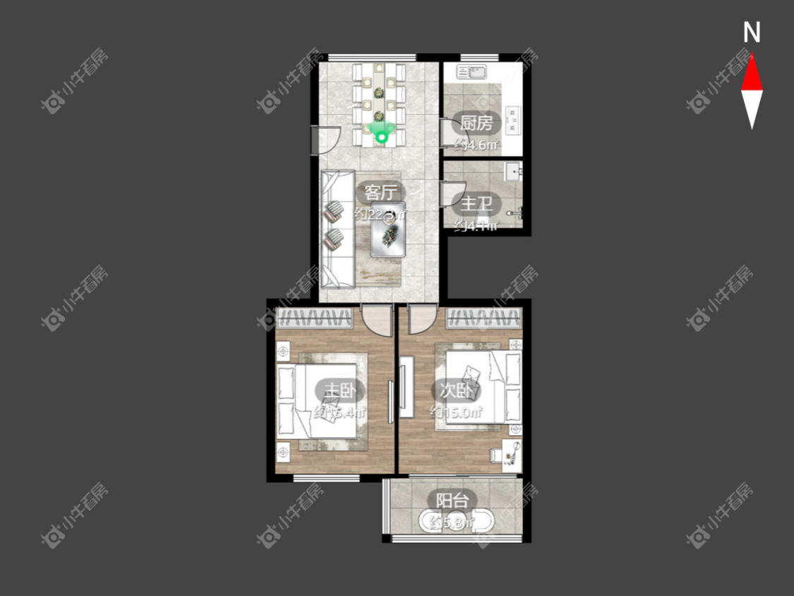 常州梅港东路在售二手房源户型图_小牛看房